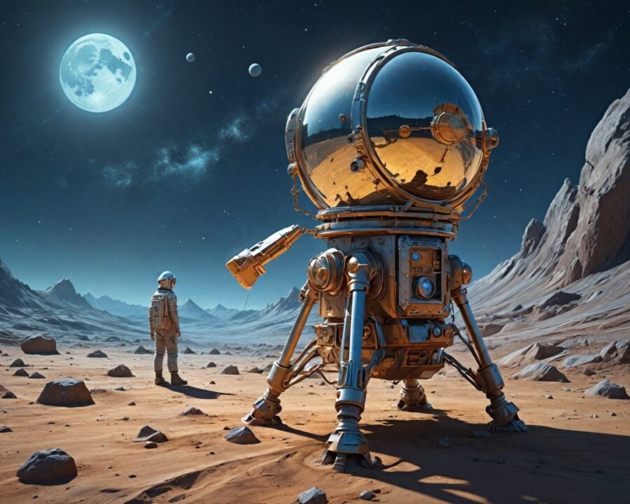 how scientists study the surface of distant moons